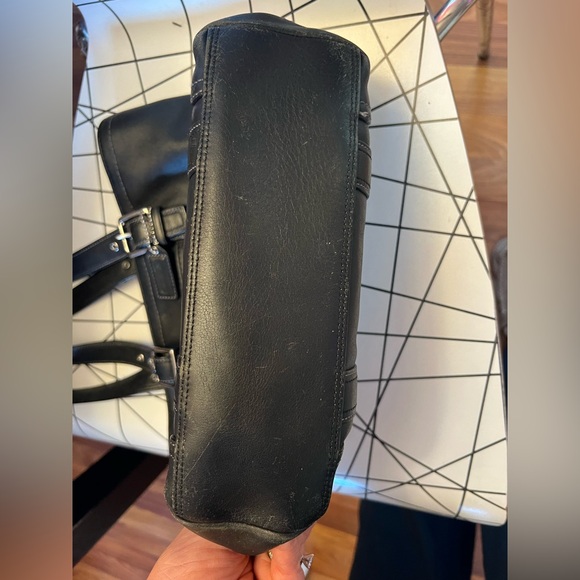 Vintage coach Hampton shoulder tote bag black leather 90’s Y2K - Picture 16 of 16